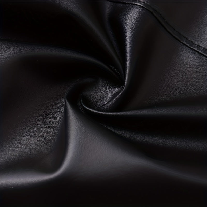 Fake Leather Apron for Cooking and Baking Durable Kitchen Apron with Adjustable Neck Strap