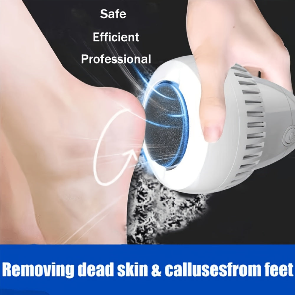 Electric Foot Callus Remover USB Rechargeable with Replaceable Heads for Hard Skin