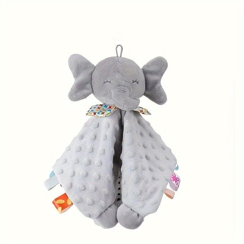 Soft Animal Lovey Stuffed Toy Elephant for Toddlers Hand Washable Soothing Companion