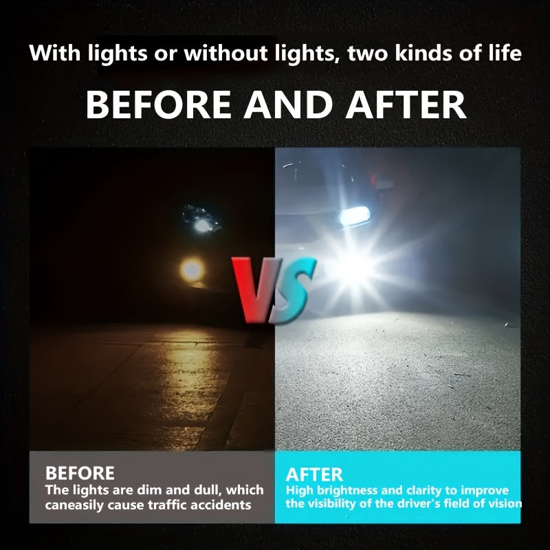 Car LED Fog Light Bulb 6000K White Ice Blue Yellow White 2 Pack