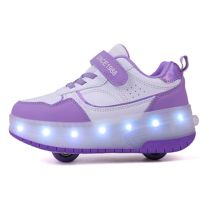 Kids LED Light-Up Shoes for Boys and Girls Breathable Durable All-Season Casual Running Shoes