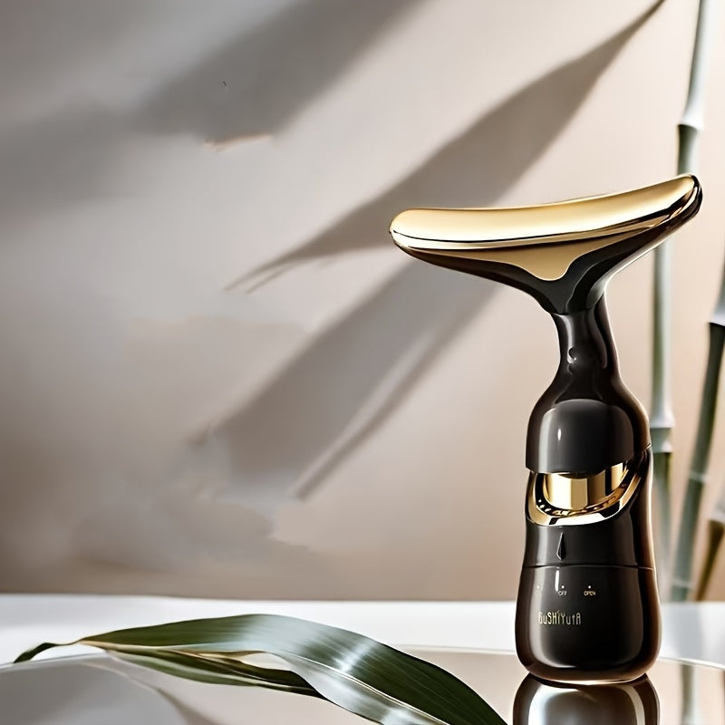 Bo'yin, ko'zlar va yuz terisi parvarishi uchun to'rt o'lchovli tebranuvchi massajchi.