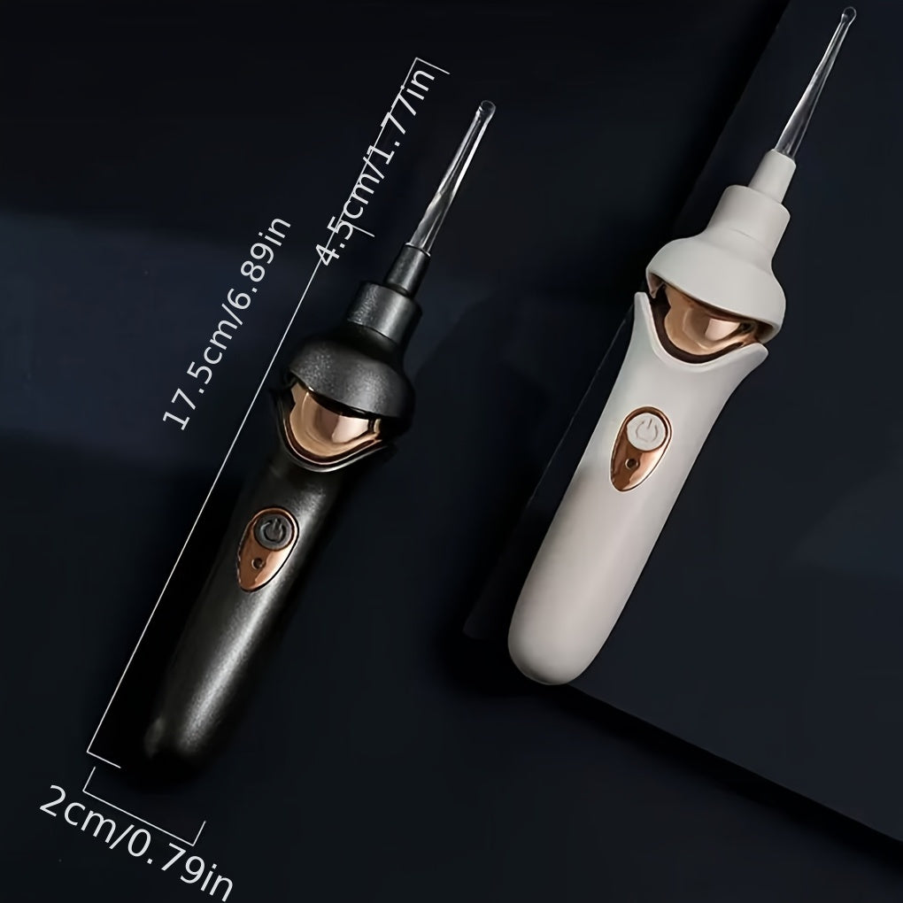 Yengil mumni olib tashlash va quloq parvarishi uchun kattalar uchun yoritilgan elektr quloq qoshiq, yoritilgan tanlov bilan qorong'uda porlaydigan quloq qoshiq to'plami.