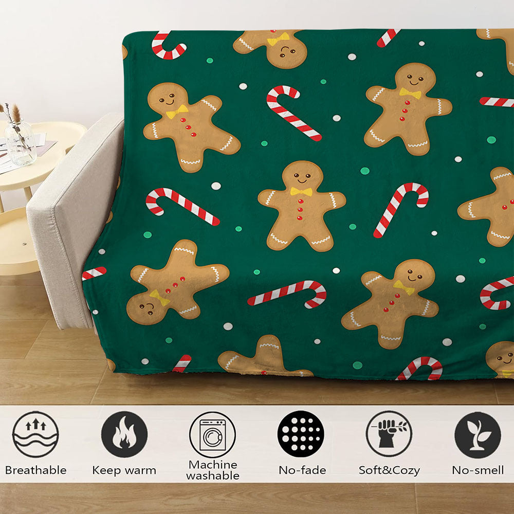 Warm Flannel Throw Blanket for Adults Soft Cozy Cuddle Bed Couch Camping Travel