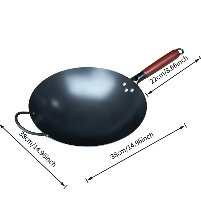 Cast Iron Skillet Non-Stick Fry Pan with Rust-Resistant Nitriding Bottom 10 Inch for Home Cooking