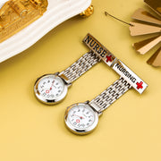 Nurse Quartz Watch Brooch Pin for Medical Professionals Fob or Pocket Watch