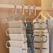 Multi-Layer Metal Pants Hanger Space-Saving Suit Jacket Top Organizer