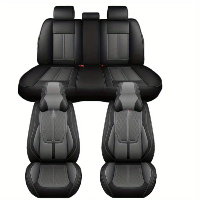 All-Season PU Leather Car Seat Cover Full Wrap Protector