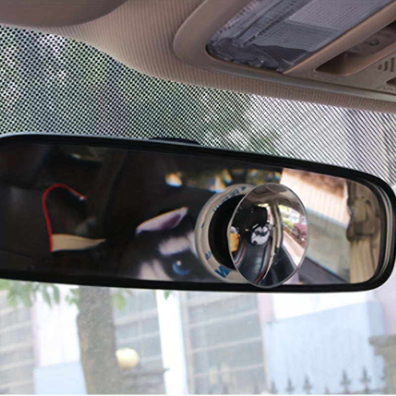 2pcs Car Rearview Mirrors Wide-Angle Round Blind Spot Adjustable