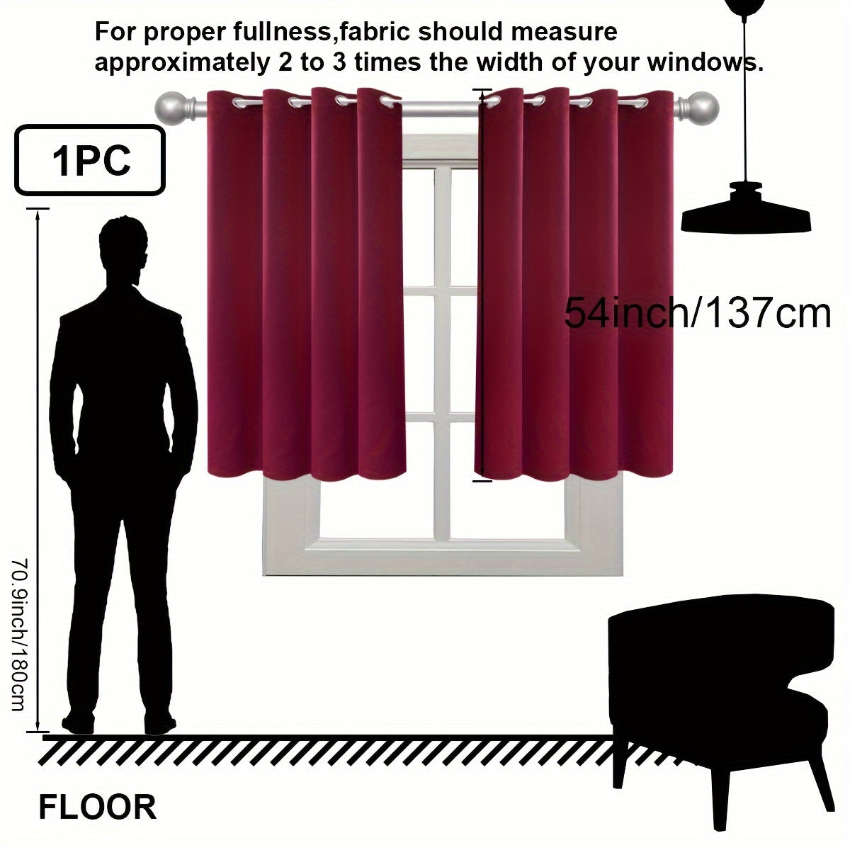 Insulation Blackout Circle Curtains for Bedrooms and Living Rooms Noise Blocker