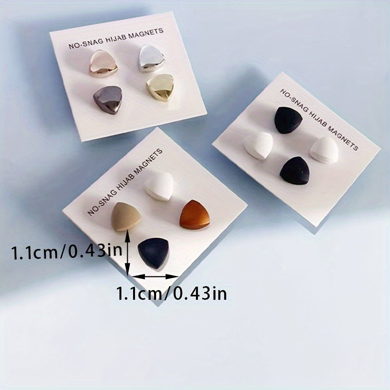 Women's Vintage Style Middle Eastern Triangle Scarf with Magnetic Buckle Shawl Collar Necklace