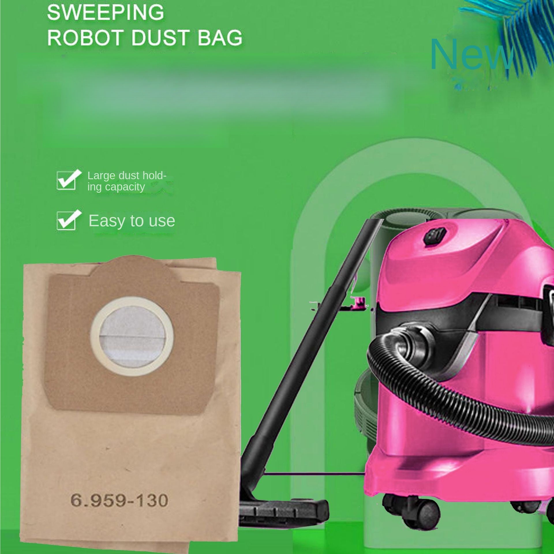 3 dona/5 dona/10 dona turli yuk mashinalari va Roventa vakuum modellari uchun mos. Kai Chi WD3 uchun qalinlashtirilgan chang sumkasi vakuum tozalash vositalari avtomatik supurish va mopping bilan.