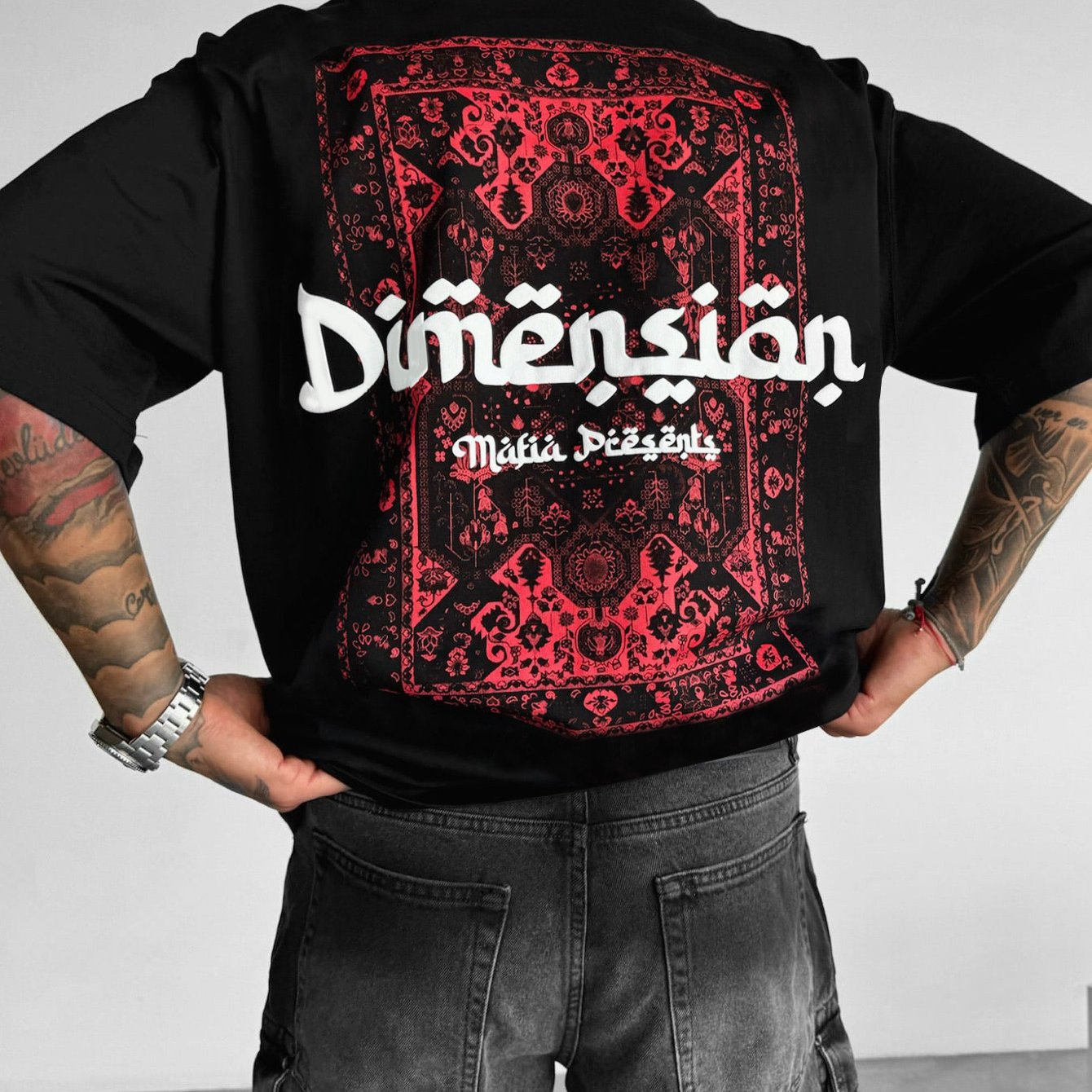 Camiseta de manga corta para hombre de poliéster con patrón de retrato y ligera elasticidad para verano