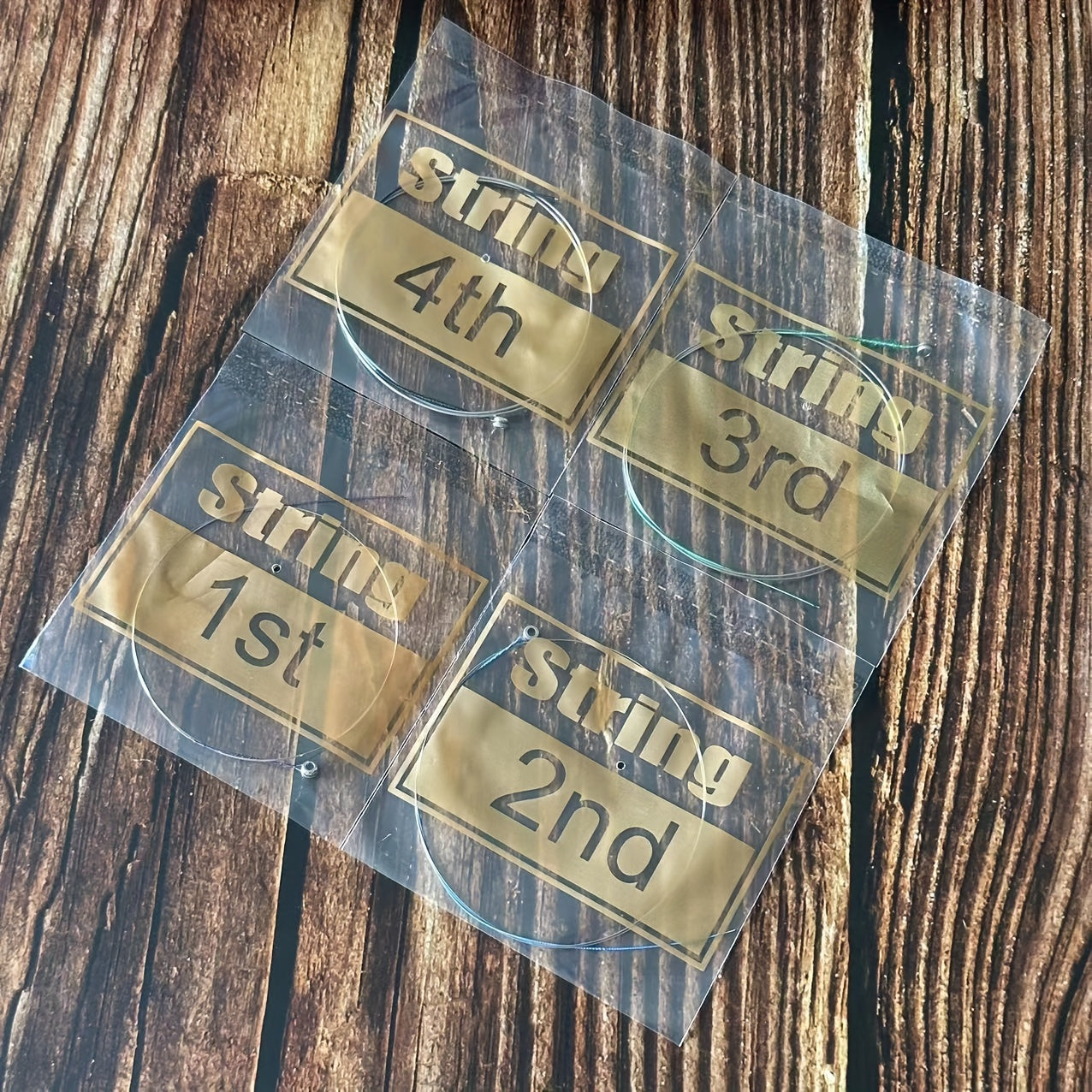 Juego completo de cuerdas para violín G D A E, núcleo de acero, recubiertas de cuproníquel, calibre medio