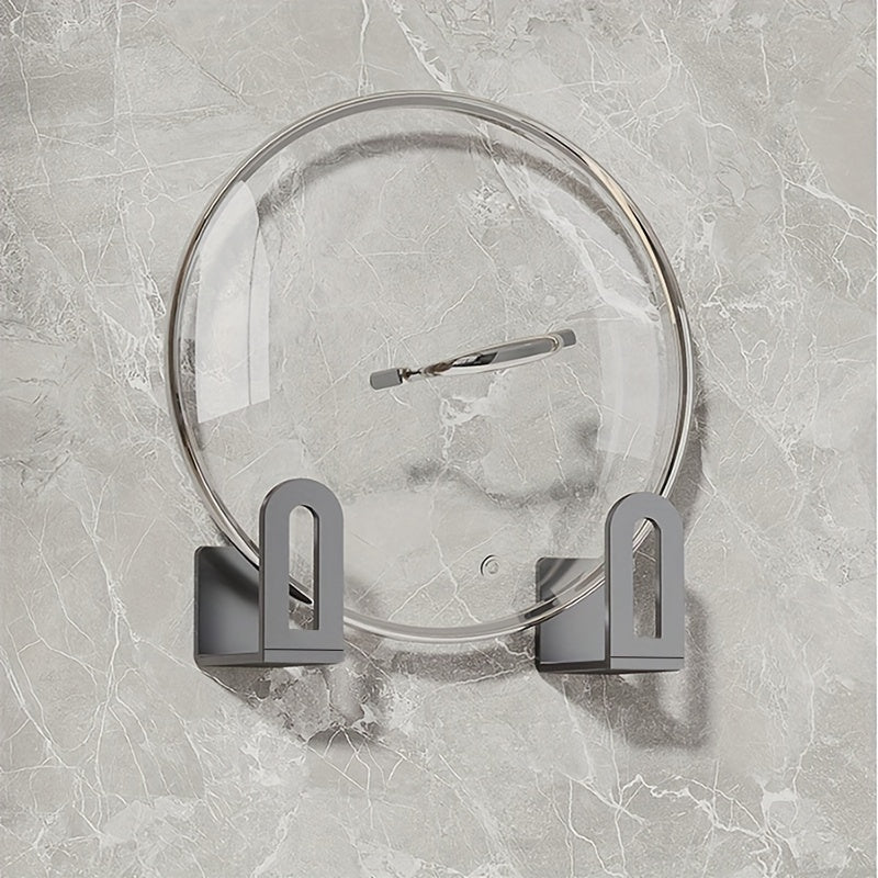 O'roqsiz saqlash uchun 2 ta devorga o'rnatiladigan qozon javonlari to'plami, oshxona tartibi uchun