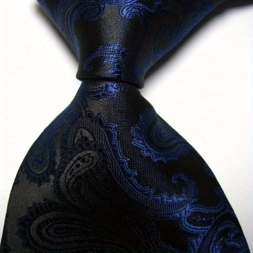 Men's Classic Neckties with Intricate Patterns for Formal and Gifting Occasions