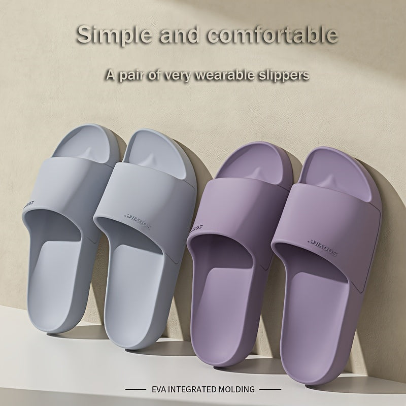 EVA Slaydlar - Ichki/tashqi foydalanish uchun sirpanmaydigan, qulay ochiq barmoq sandallari, hammom va norasmiy kiyimlar uchun ideal.