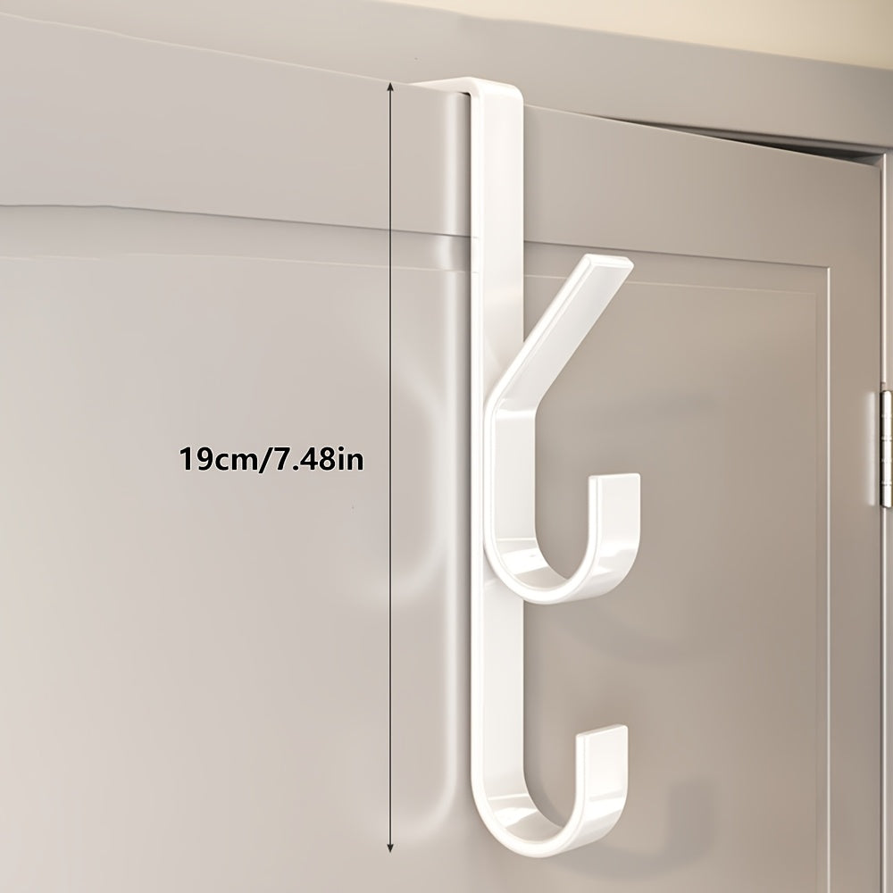 Metal Over-the-Door Hook for Clothes Hats Bags Space Saving Durable
