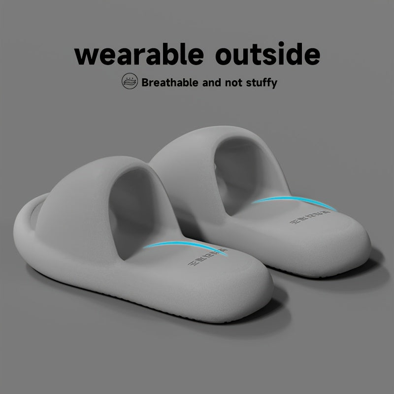 Ayollar paxtadan tayyorlangan ochiq barmoqli shippaklar, yumshoq taglik bilan, yozgi plyaj, bir rangli