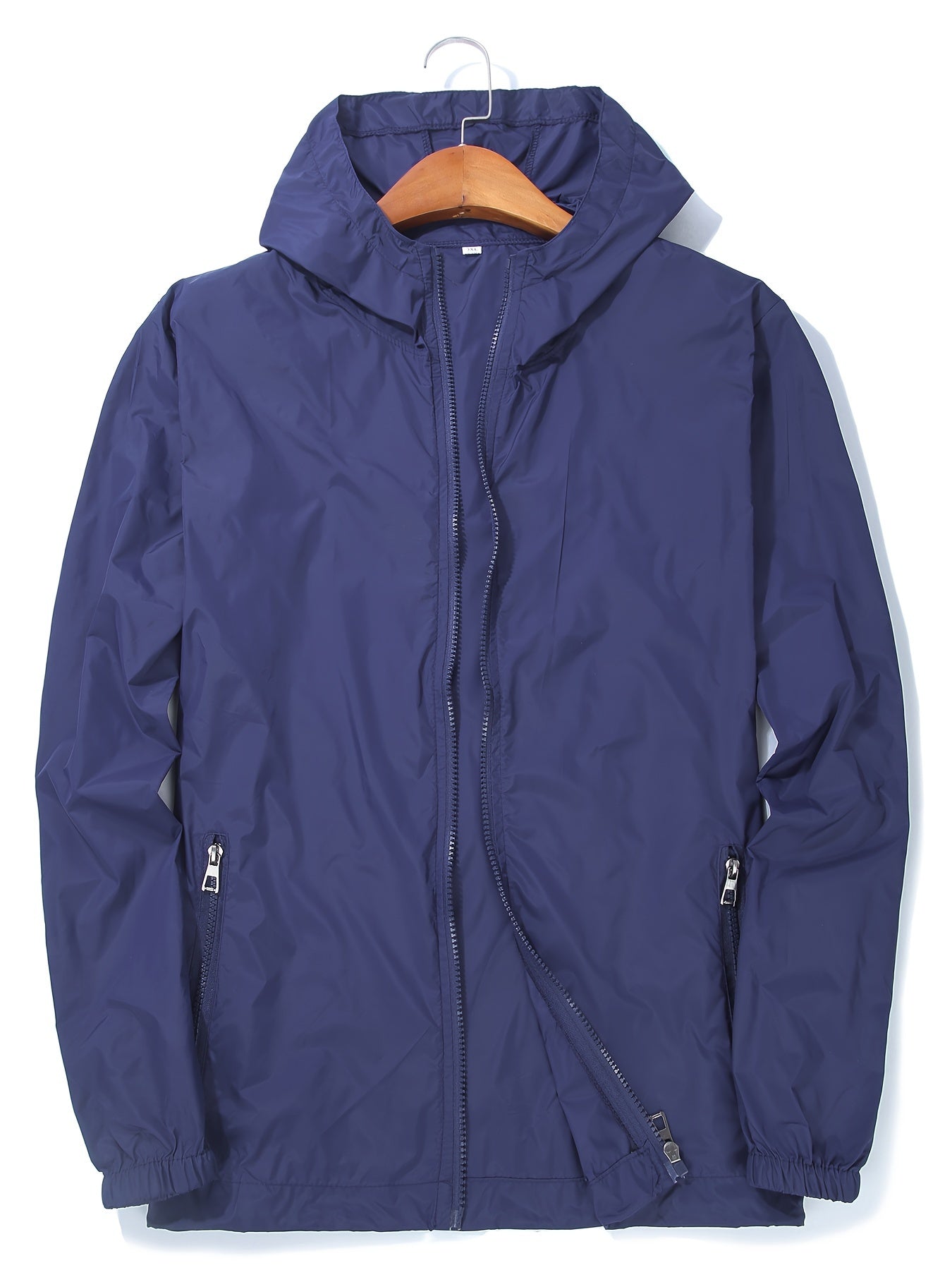 Men's Lightweight Hooded Jacket for Outdoor Summer Activities UV Protection Quick-Dry Polyester