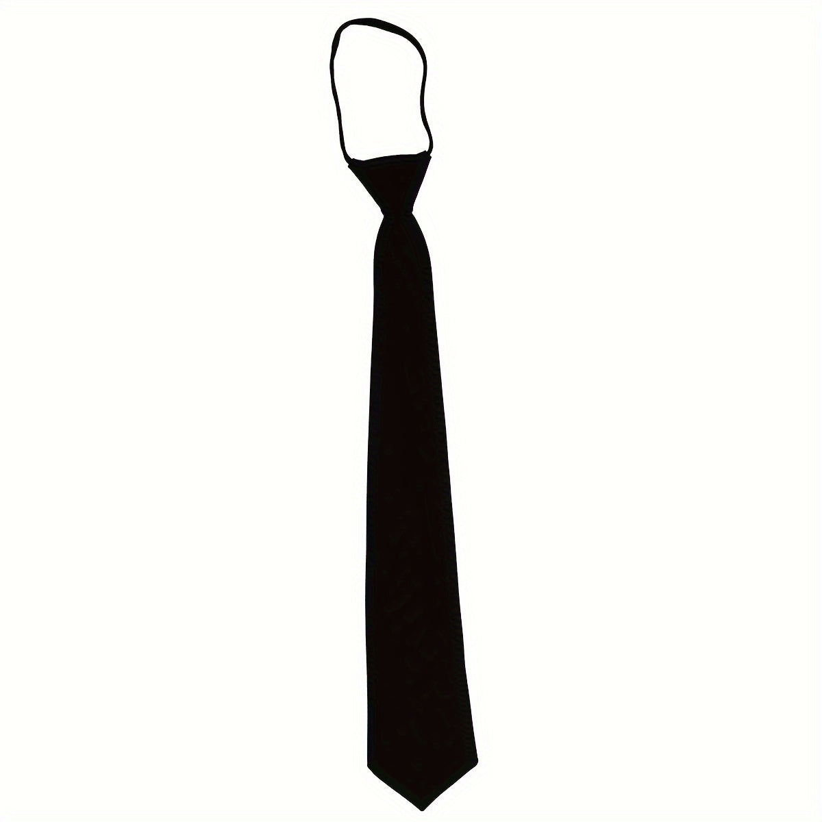 Black No-Tie Adjustable Bow Tie for Formal Business and Wedding Attire