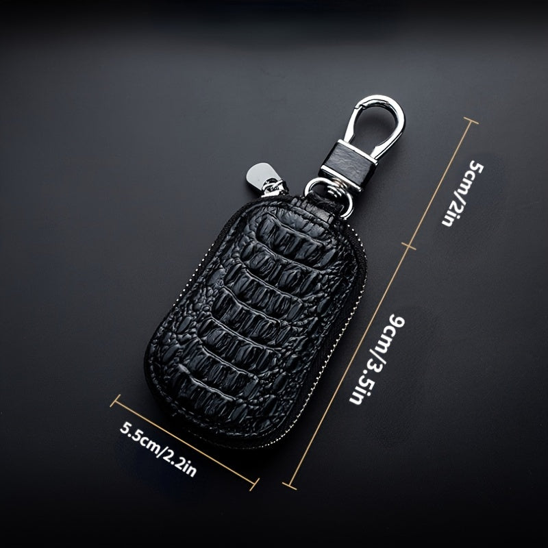 Мужской кожаный брелок с узором крокодила для мужчин и женщин