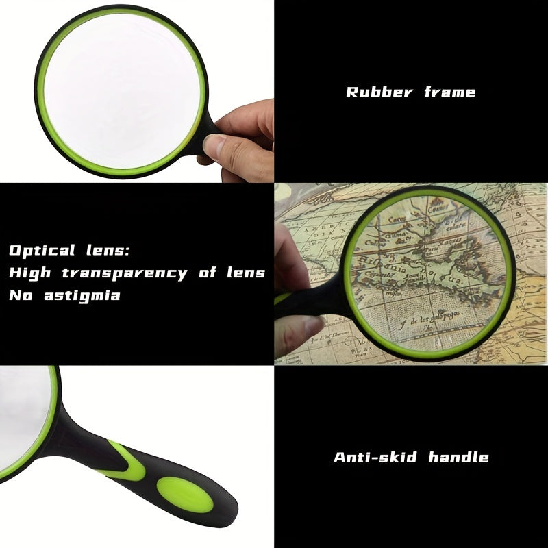 Elderly Handheld Magnifying Glass 10X Reading Lens Compact Clear