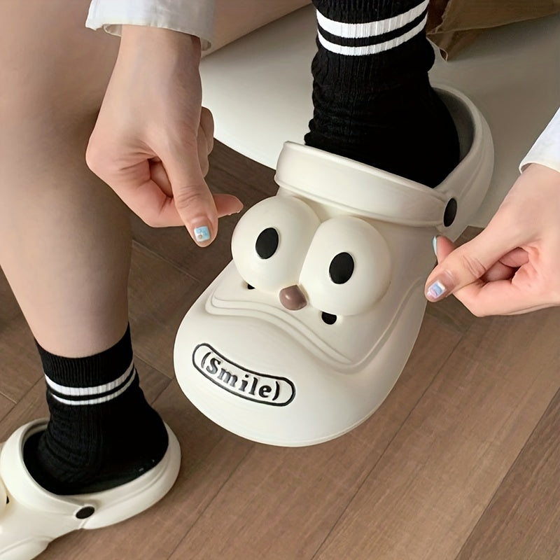 Big-Eyed Cartoon EVA Clogs Lightweight Non-Slip Summer Sandals for Couples