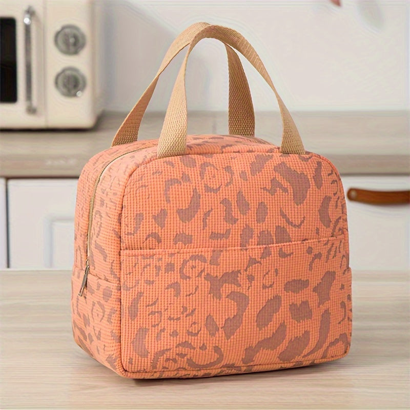 Insulated Bag Large Capacity Ink Pattern for Work School Travel Picnic