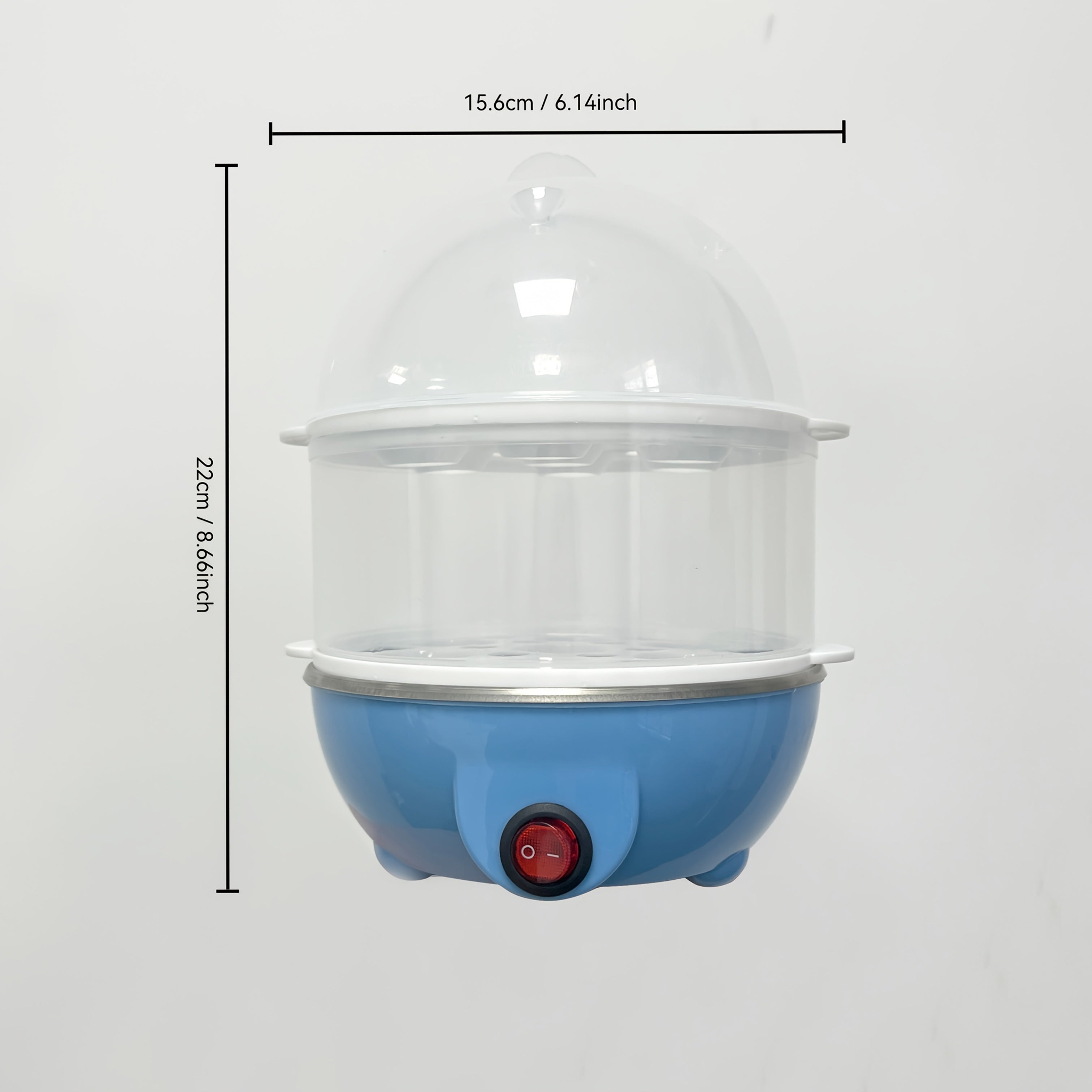 Multi-Function Egg Cooker Stainless Steel Automatic Power Off Food-Grade Kitchen Appliance