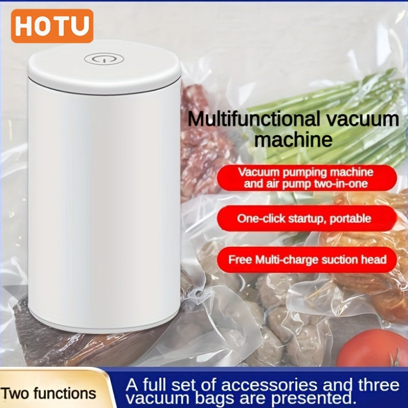 Sayohat va uy uchun mini oq USB portativ vakuum yopishtiruvchi