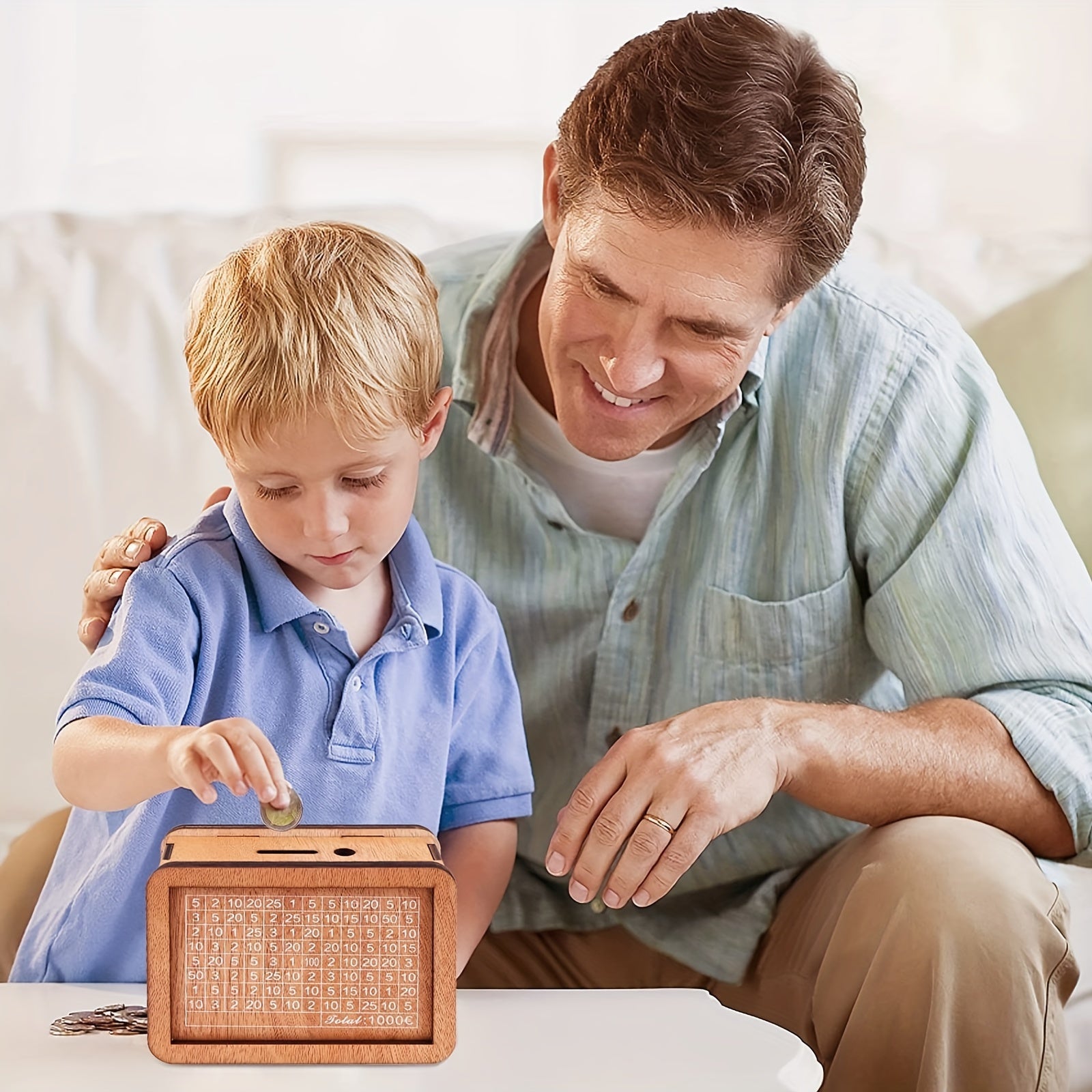 Wooden Educational Savings Bank for Kids and Teens Mixed Color