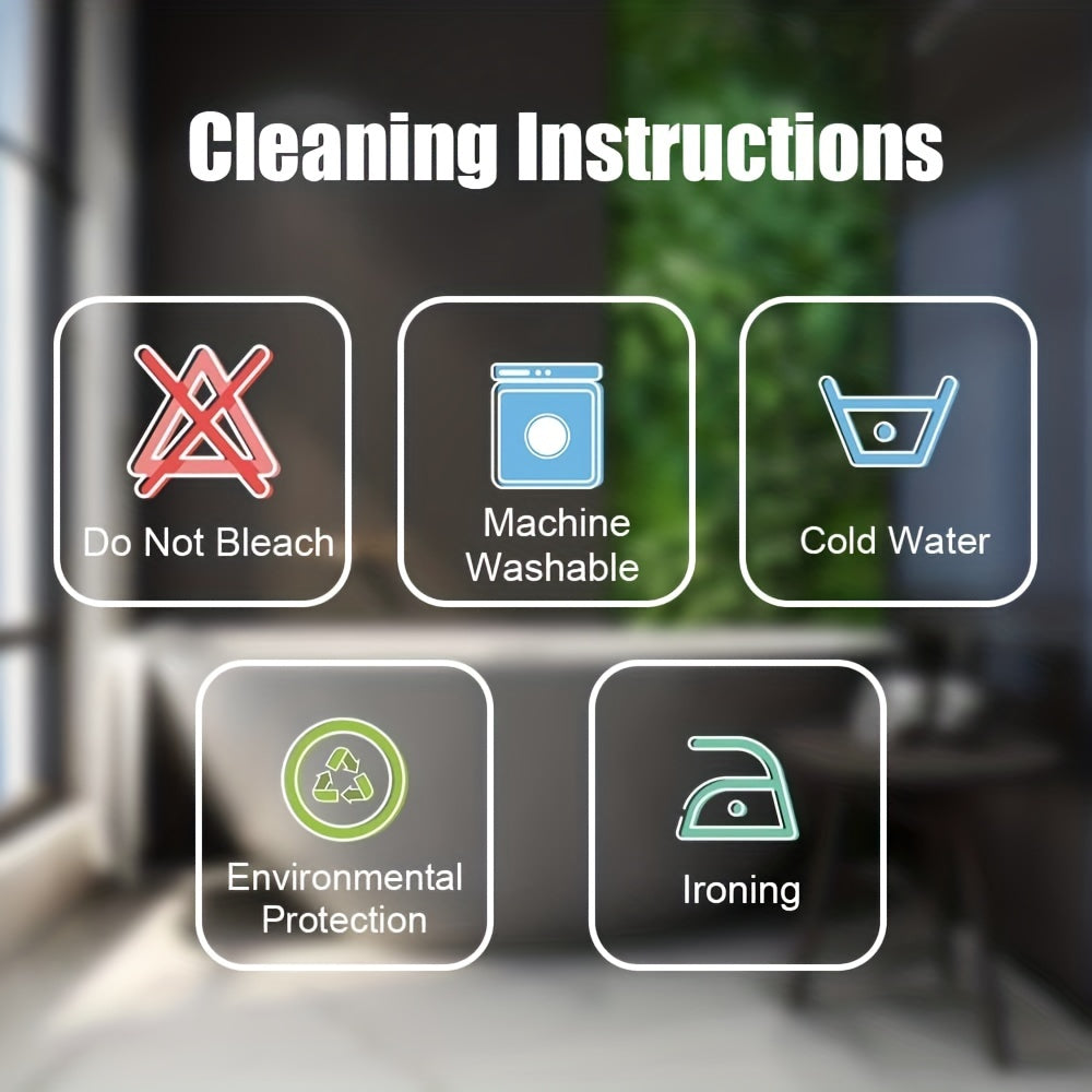 Qishloq uslubidagi hammom dekoratsiyasi uchun kulgili G'arbiy Yuqori Sigir dush pardasi to'plami, 182.88 x 182.88 sm o'lchamdagi polyester matodan tayyorlangan. Estetik xona va uy dekoratsiyasi uchun ideal.