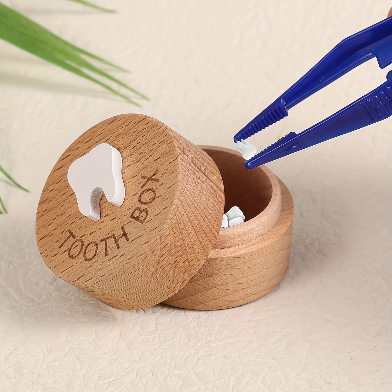 Caja de hada de madera para niños y niñas, guardián de recuerdos grabado en 3D