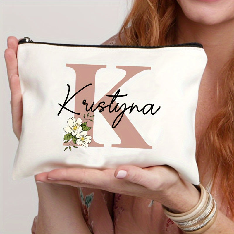 Personalized Makeup Bag Travel Toiletry Organizer Cosmetic Pouch for Women