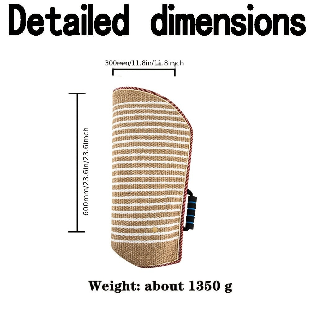 Прочная джутовая рукавица для дрессировки собак крупных пород, уличная защита от укусов, защитный рукав