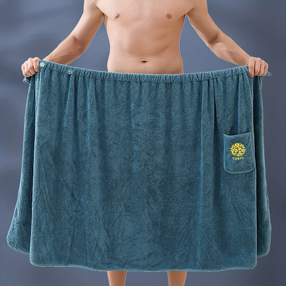 Erkaklar uchun cho'milish sochiq, cho'tka va yumshoq, dush, sauna va spa uchun ideal.