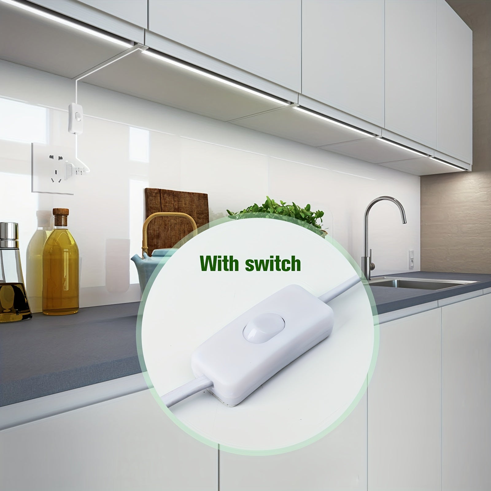 Luces de tira LED COB flexibles 288 LEDs/m 9W Blanco Blanco cálido Adhesivo para cocina jardín hogar