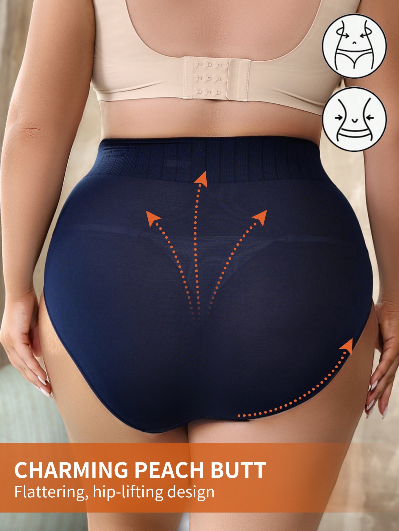 Women's Seamless Breathable Tummy Control Panties with Butt Lifting Shaping