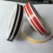 Qora va oq vinil avtomobil chiziqli stiker 385.8 dyuym, suv o'tkazmaydigan, UVga chidamli