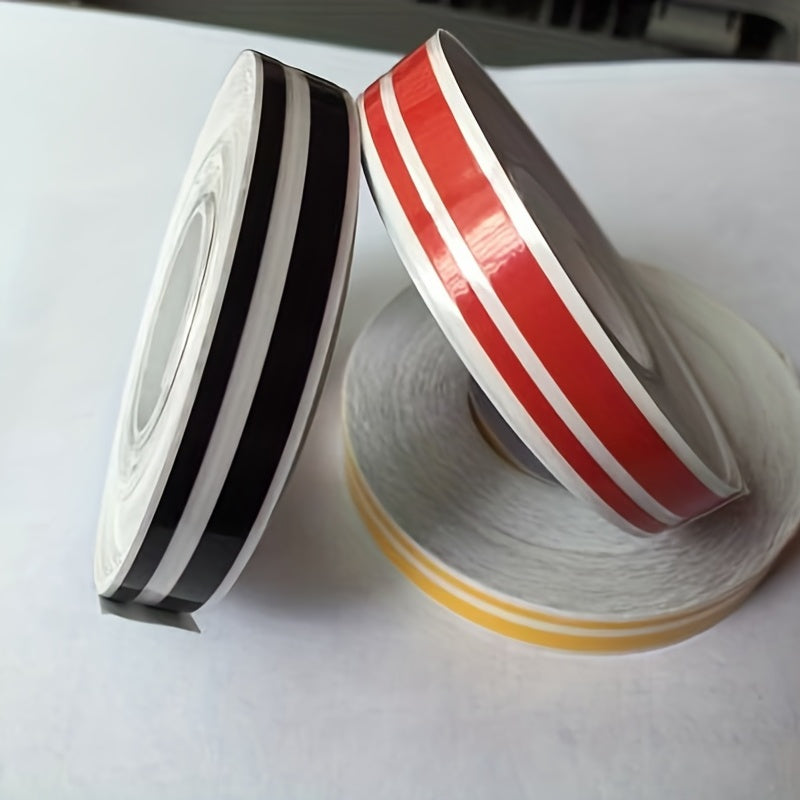 Qora va oq vinil avtomobil chiziqli stiker 385.8 dyuym, suv o'tkazmaydigan, UVga chidamli
