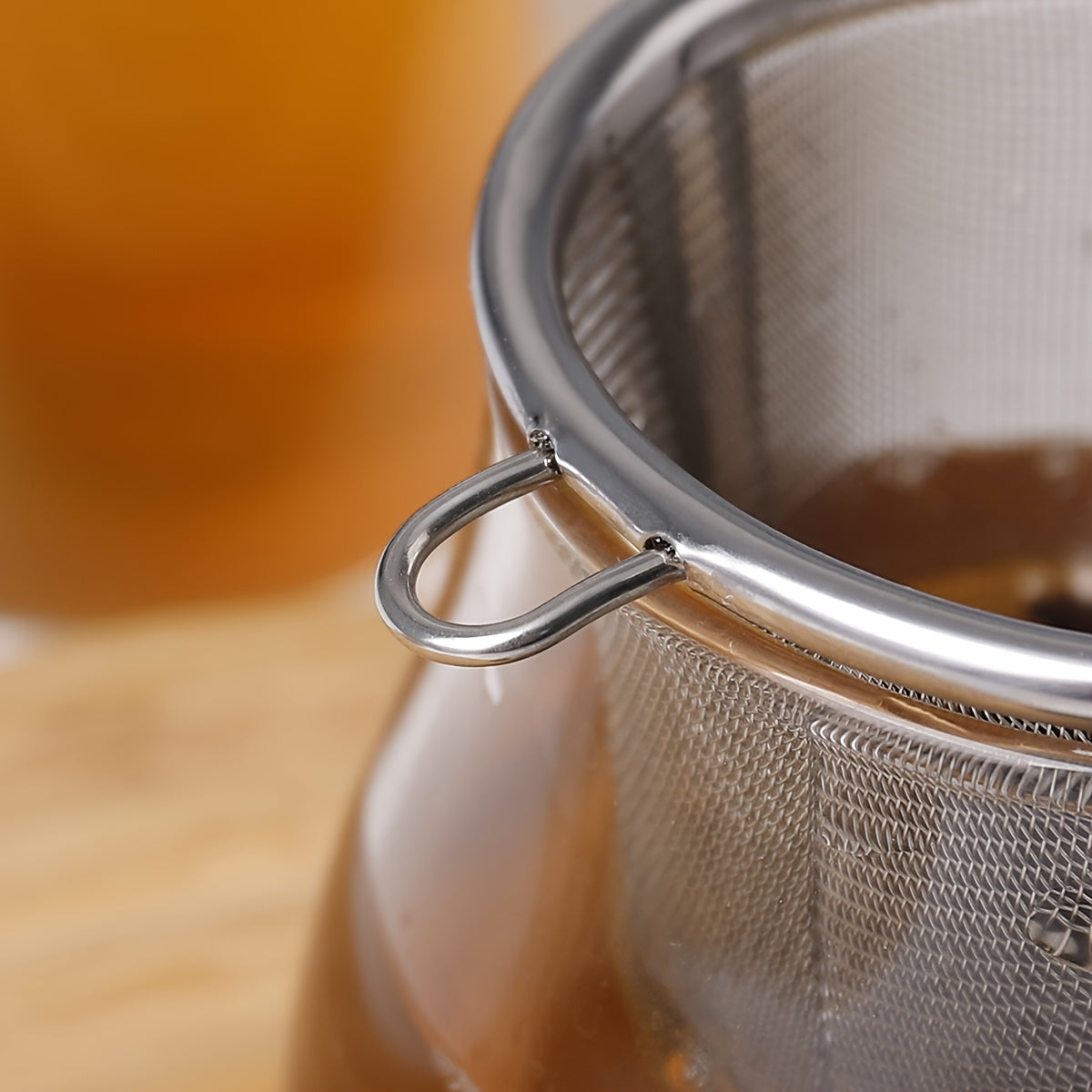 Stainless Steel Tea Infuser Set with Handle, Fine Mesh Strainers for Loose Leaf Tea