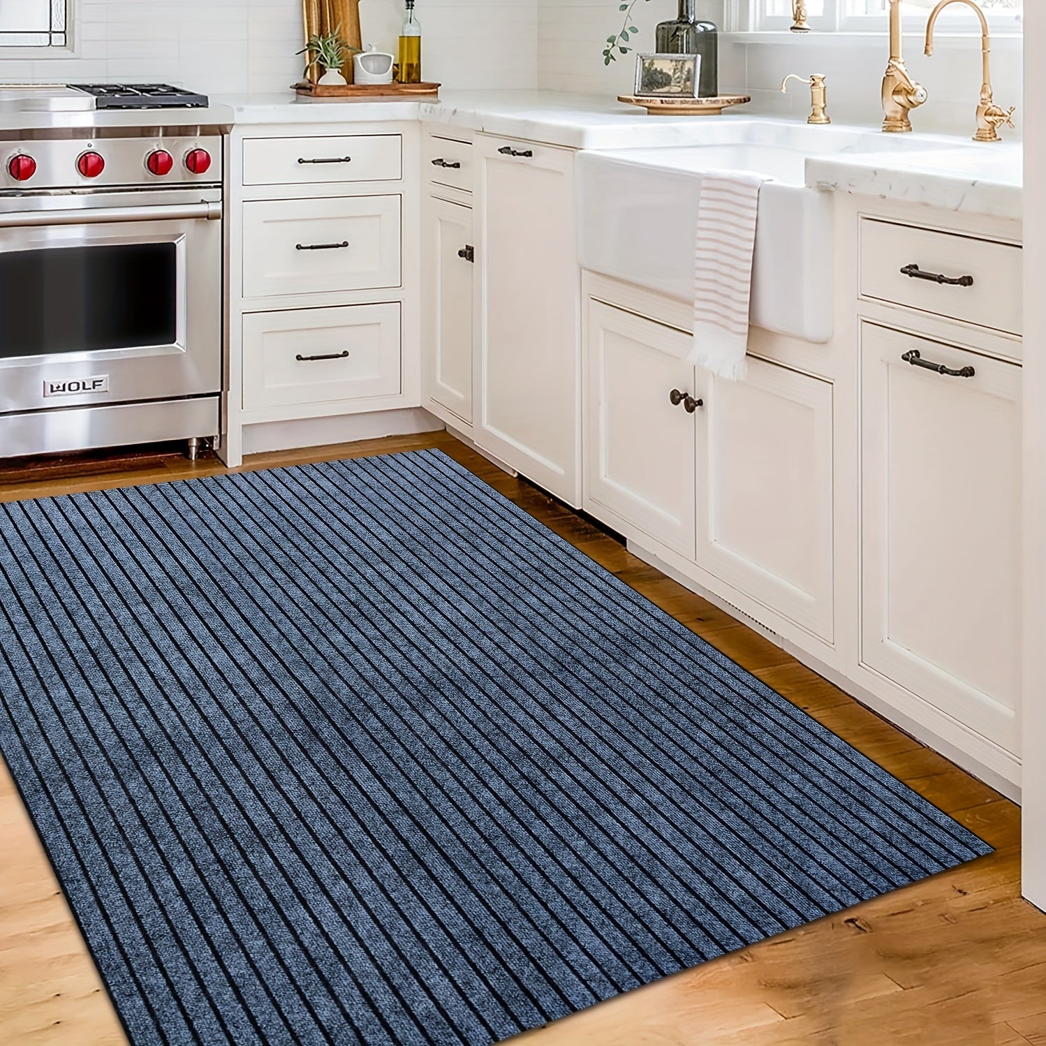 Non-Slip Waterproof Runner Rug for Indoor Outdoor High Traffic Hallways Decks