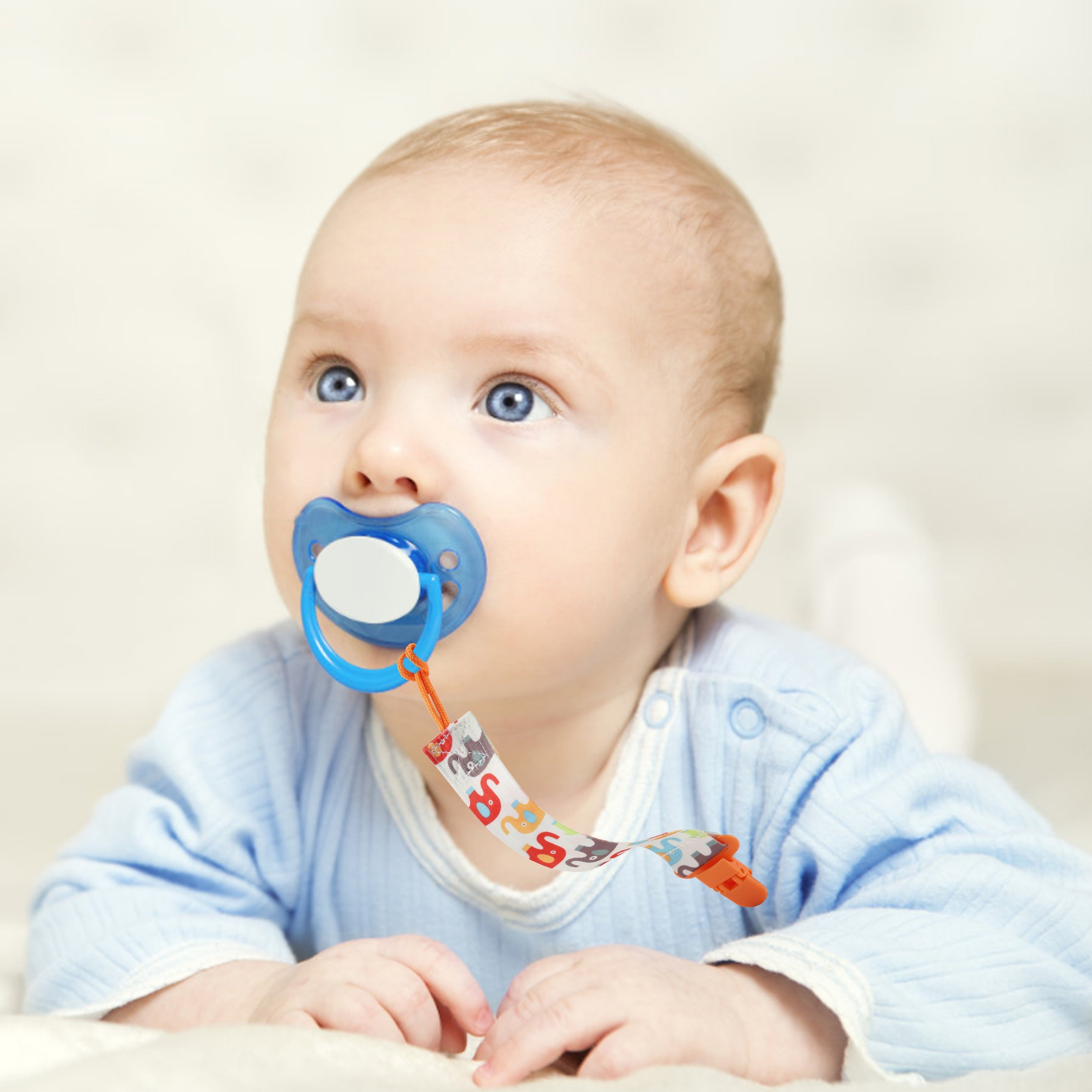 Baby Pacifier Clip for Boys and Girls Durable Teether Holder Halloween Thanksgiving Christmas Gift