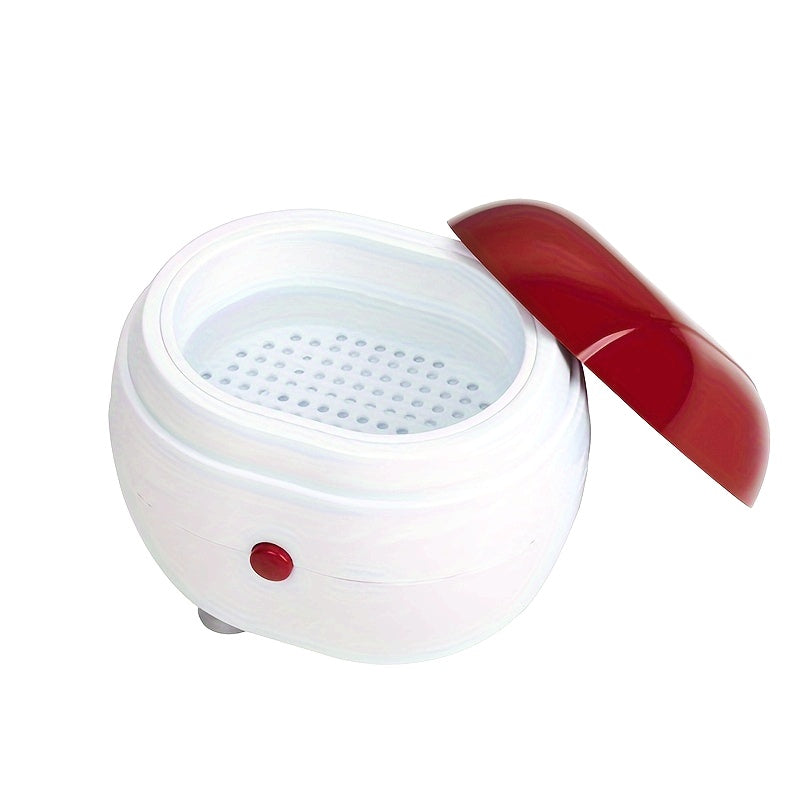 Portable Sonic Dental Cleaner Box with Filtration for Dentures and Retainers