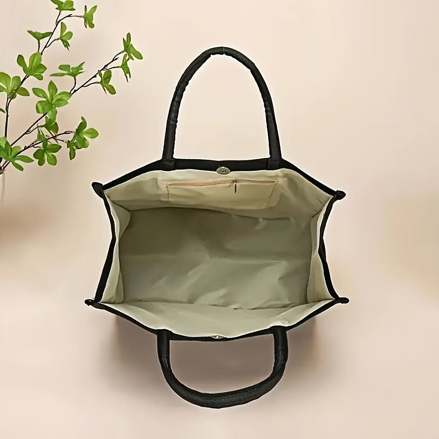 Handbag and Wallet Set with Butterfly and Floral Print Durable Shoulder Strap Magnetic Closure