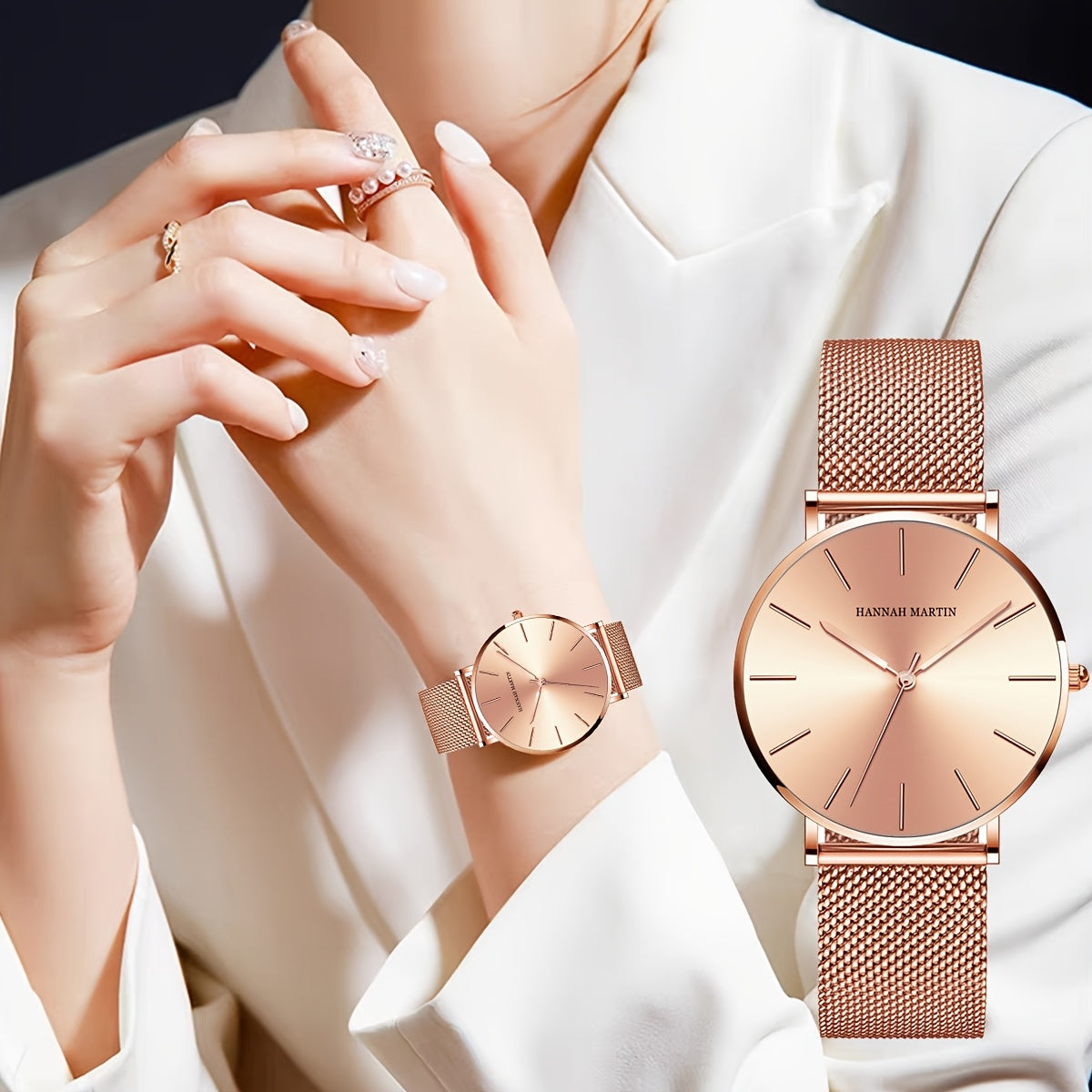 Women's Light Luxury Watch with Elegant Design and Precise Movement