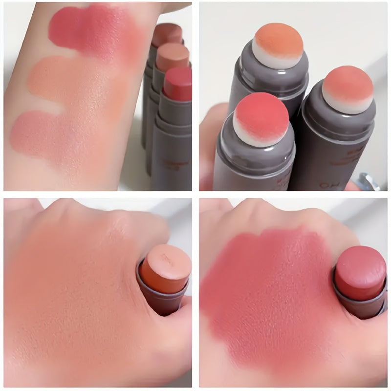 Women/Double-Ended Cream Blush Stick Natural Long-Lasting Matte Makeup