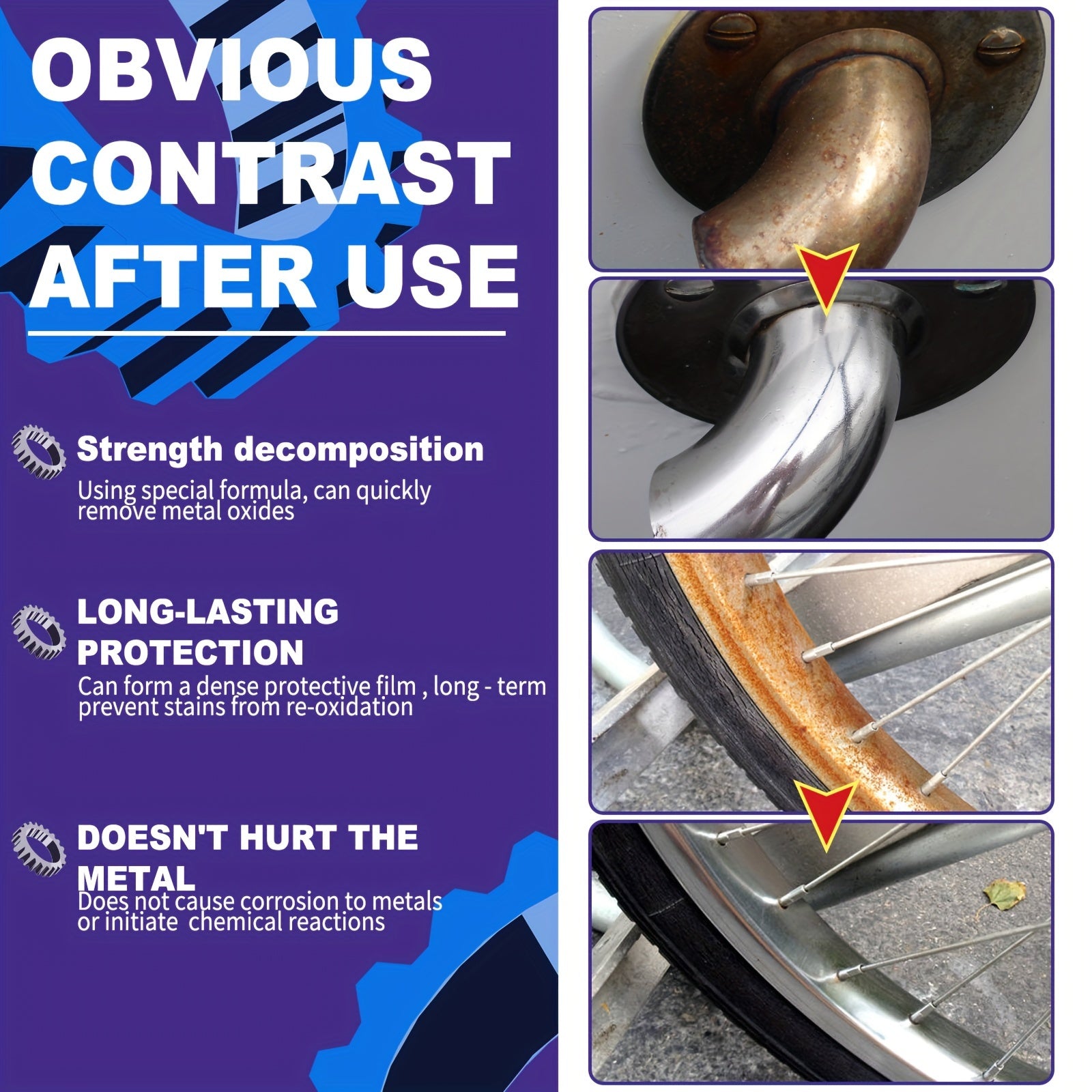 Спрей для удаления ржавчины для автомобилей и металлических предметов, 100 мл, неэлектрический, защита от ржавчины