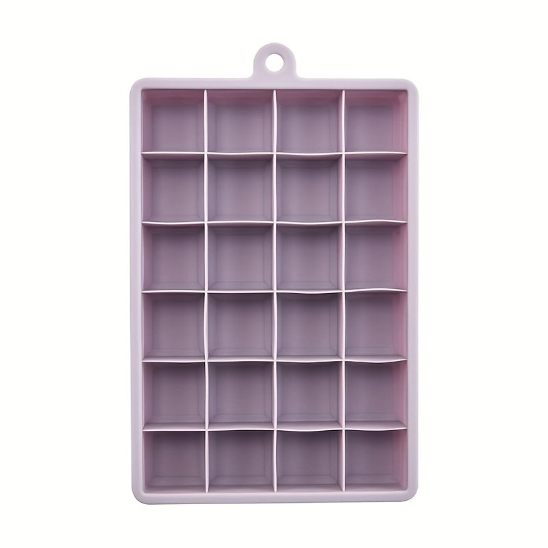 Bandeja de silicona para cubitos de hielo 24-celdas molde flexible para hacer hielo